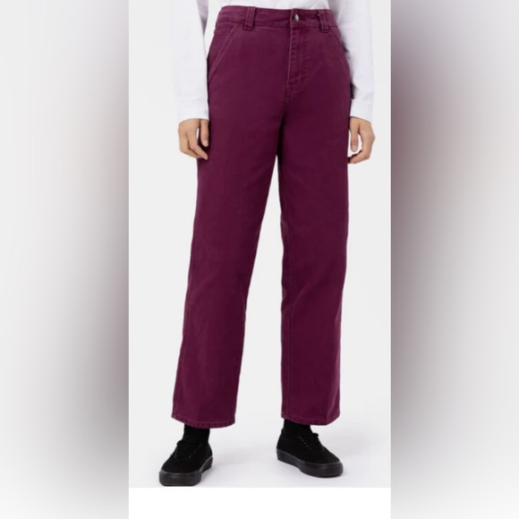 Dickies Pants - 🔥Urban Outfitters DICKIES WOMEN'S DUCK CANVAS PANTS - GRAPE WINE. NWT